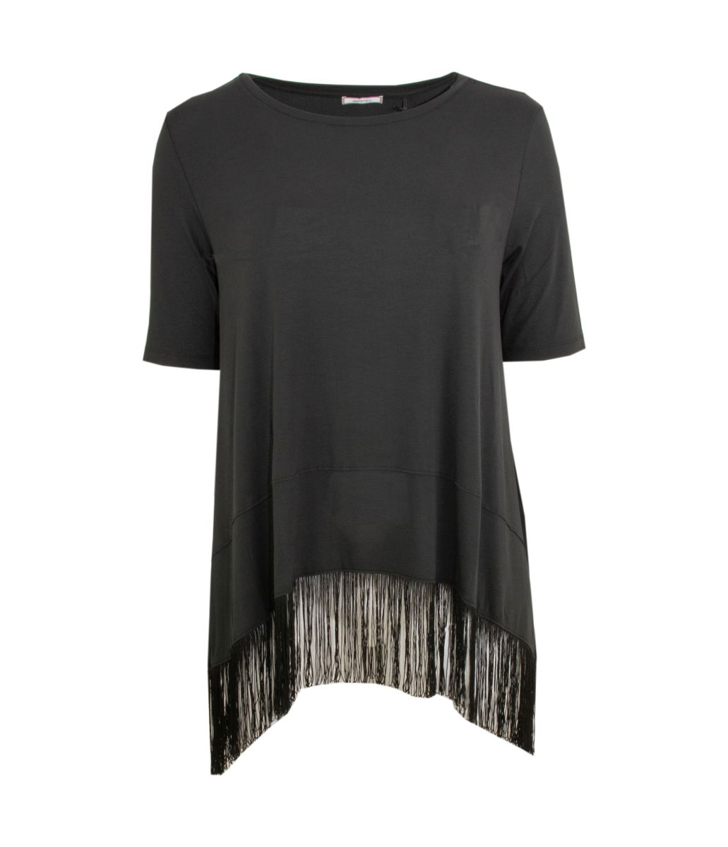 Elena Miro T-Shirt fringes - Curvy by BiNA plus size fashion