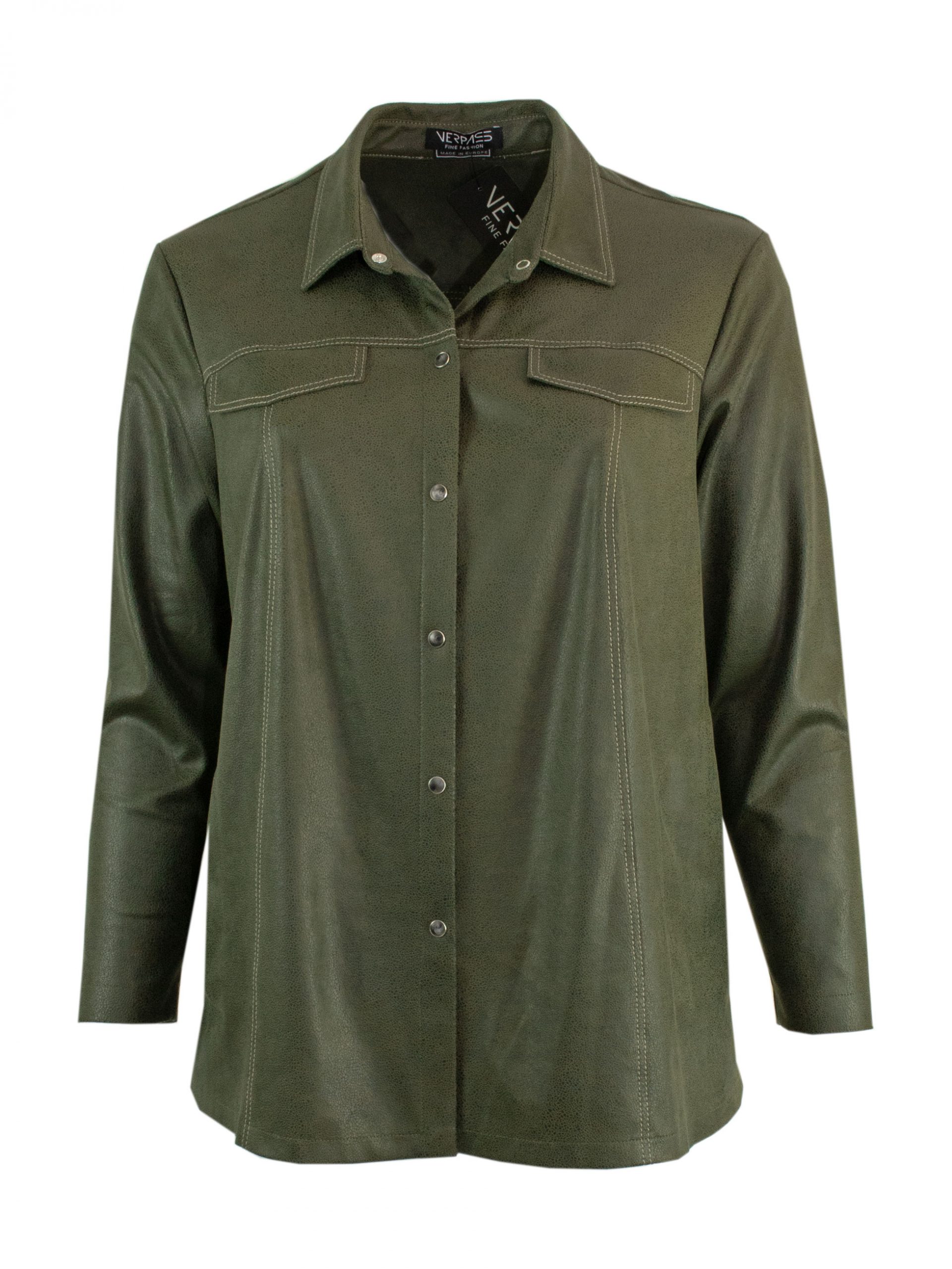 Verpass faux leather shirt jacket 