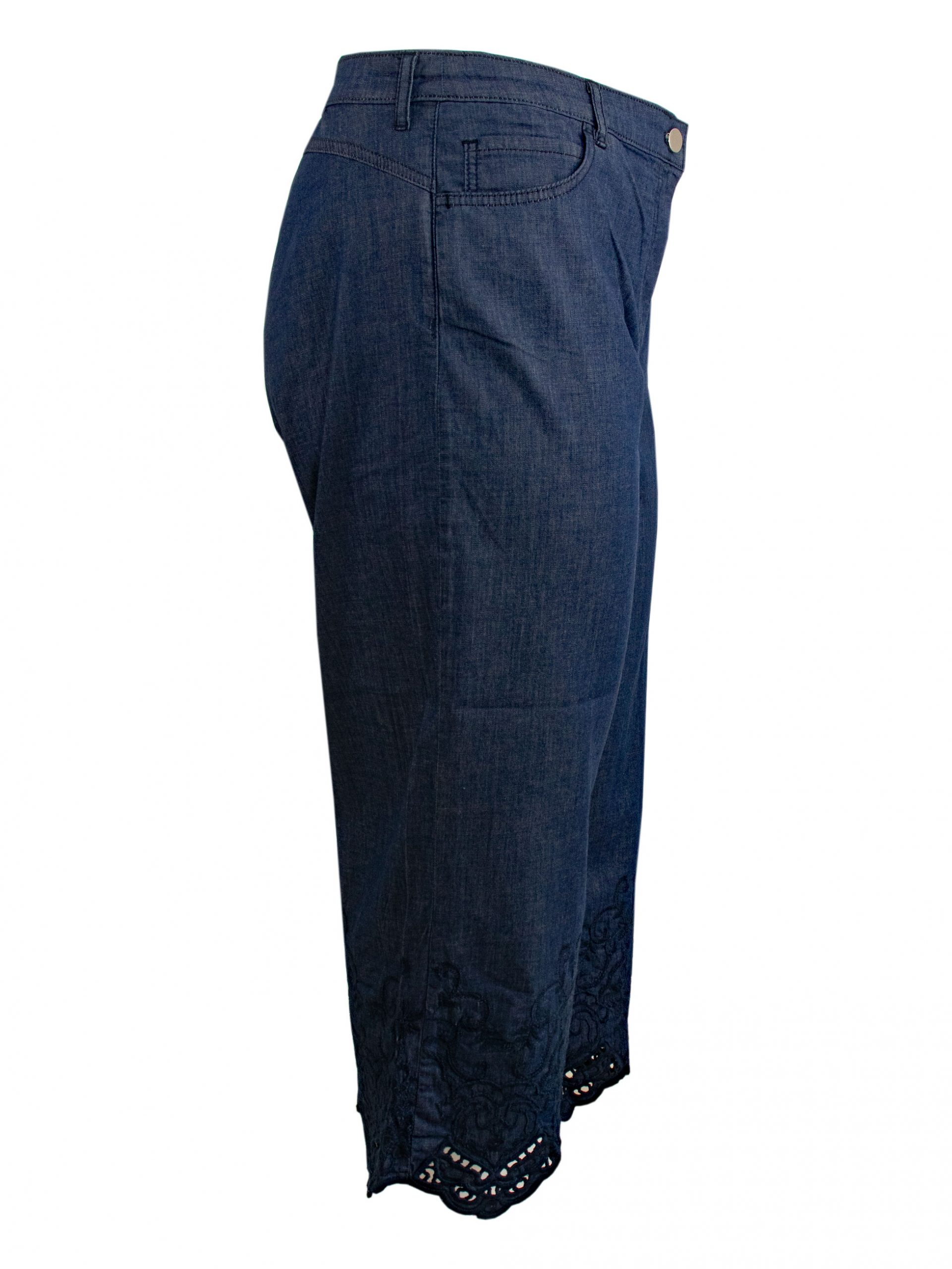 Elena Miro culotte jeans with lace - Curvy by BiNA plus size fashion