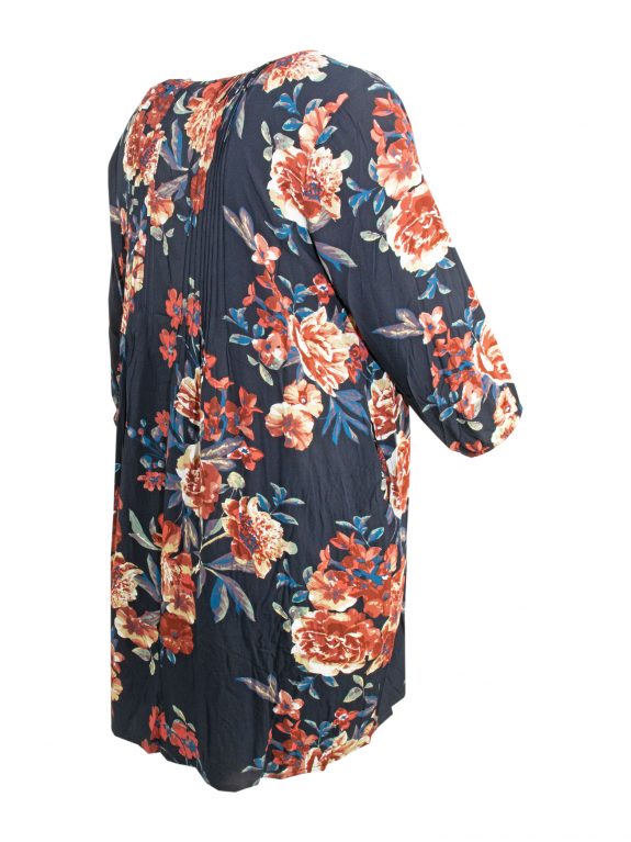 Gozzip Bluse Tunika lang Blumendruck große Größen online