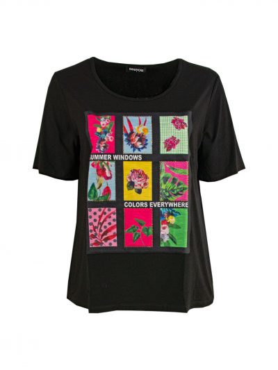 seeyou T-shirt floral motifs plus size online fashion