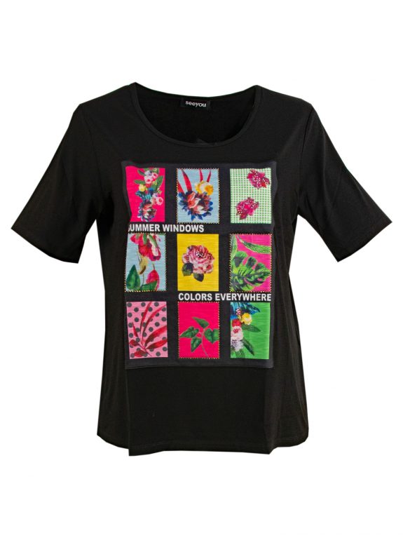 seeyou Shirt Floralmotive große Größen online