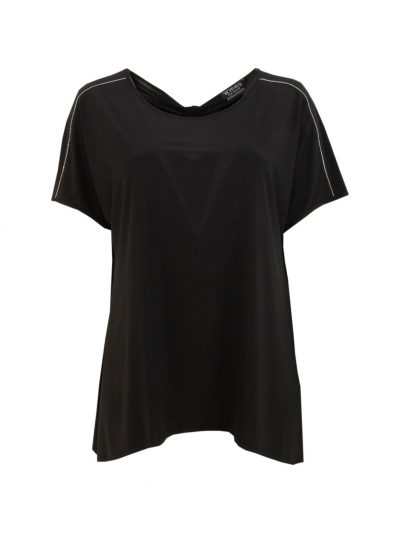 Verpass Top short sleeve rhinestones knot plus size fashion online