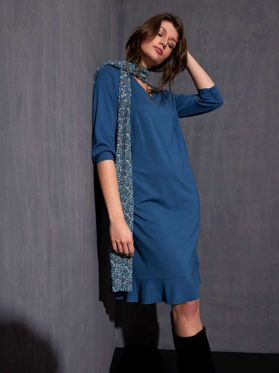 Verpass Kleid Jersey Volants große Größen Mode online