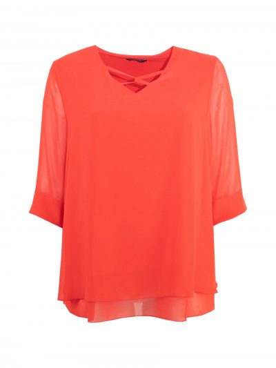 Verpass Tunic Blouse red plus size fashion online