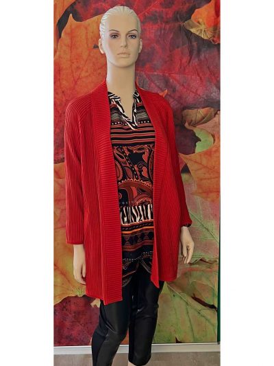 Chalou tunic with ribbed swinger cardigan plus size fashion online
