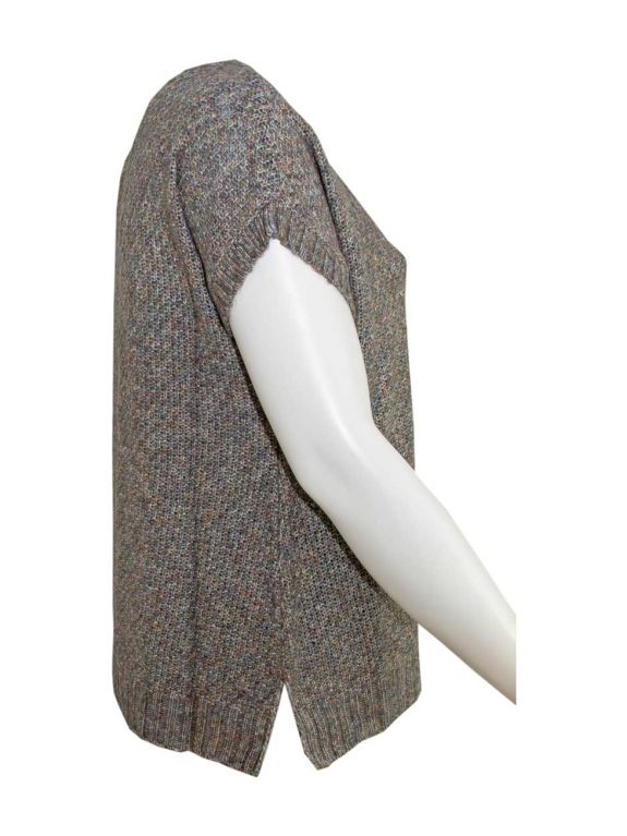 CISO Weste Strick grau meliert große Größen Mode online