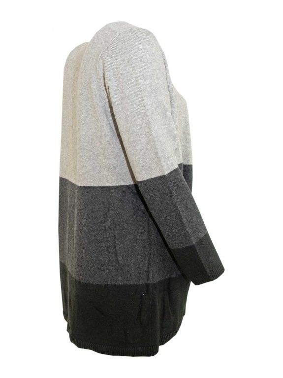 CISO Strickjacke Cardigan grau kuschelig große Größen Mode online