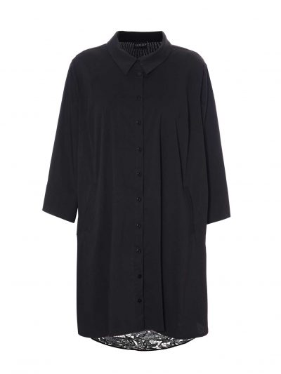 Gozzip Hemd Bluse schwarz Spitze große Größen Mode online