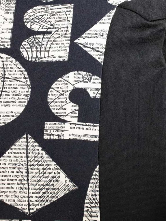 seeyou sweatshirt druck rolli kordel schwarzweiß große Größen Mode online